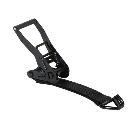 Spanband 50 mm 5 ton 10M Zwart met Zwarte Hardware Rateldeel