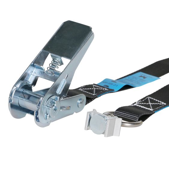 Spanband 25 mm 0,8 ton 4M Zwart met Spanoog Fitting