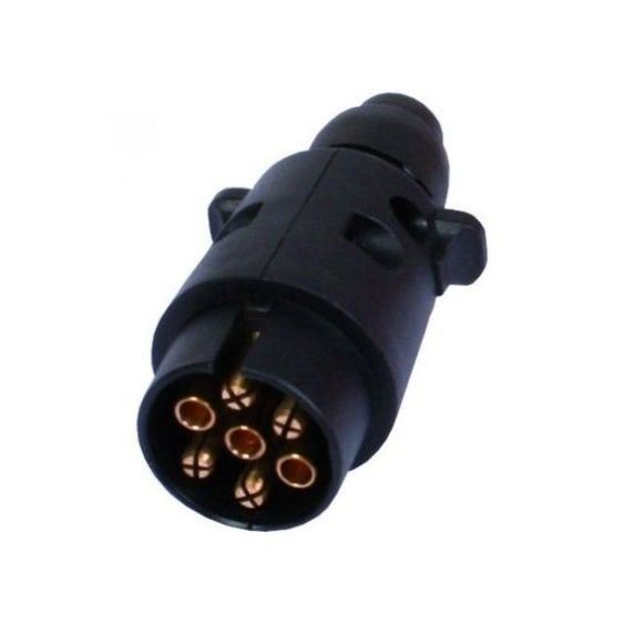 Kunststof stekker 12V 7-polig met schroefaansluiting