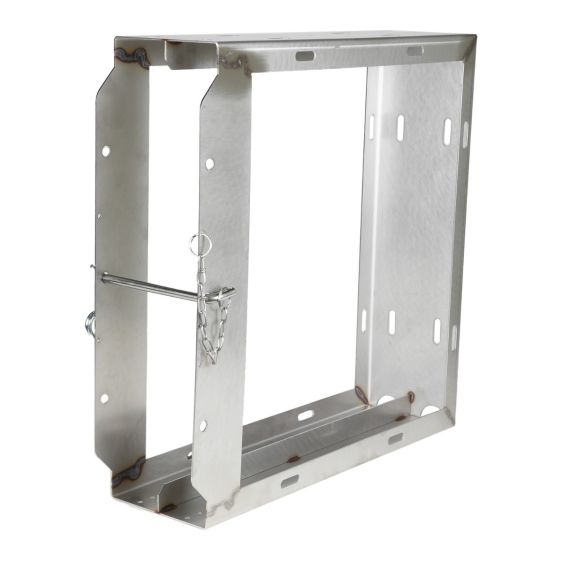 Stempelplaathouder RVS Mattral 800x800x40/50/60 mm voor 2 Stempelplaten