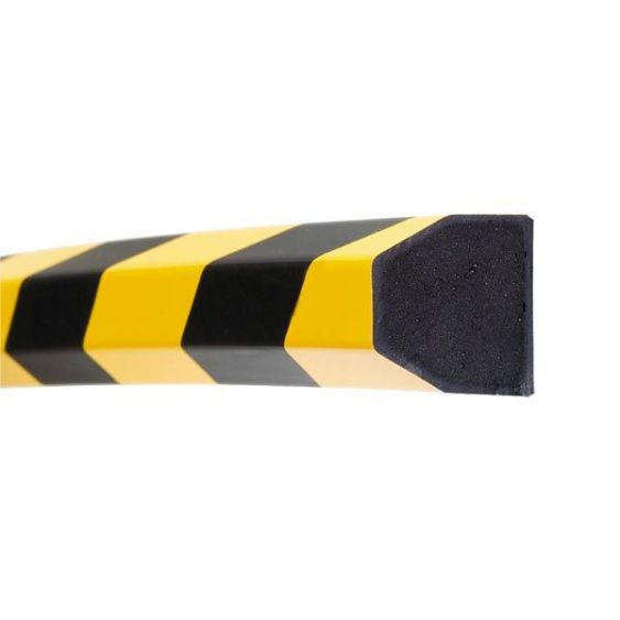 Stootrand magnetisch 1000 mm geel/zwart