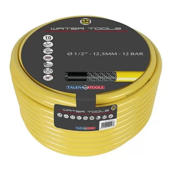 Tuinslang 1/2" Getricoteerd 25 meter Geel