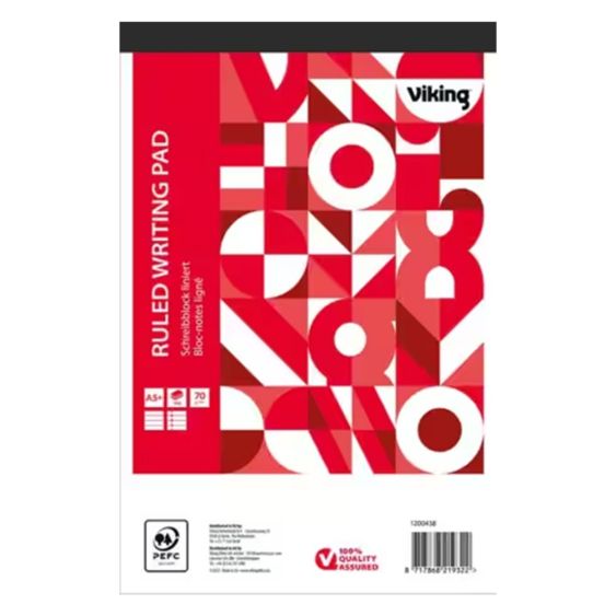 Schrijfblok A5 Viking Gelinieerd 200 Pagina's - 5 stuks 1