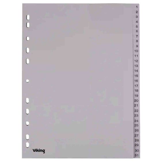 Tabbladen Cijfers 1-31 Viking A4 31 Tabs 11 Gaats 1