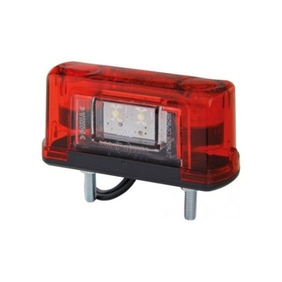 WAS kentekenlamp LED rood 1500 mm kabel