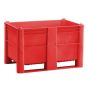 Kunststof Palletbox Rood 1200 x 800 x 760 mm 2 sleden - 520 liter