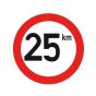 Snelheidssticker voor Nederland Ø240 mm - Snelheid naar keuze