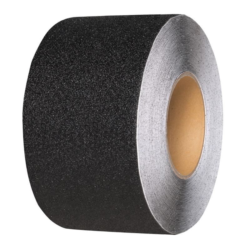 BOMEI PACK Antislipstrips, 2 rollen van 50 mm x 10 m, zwart-geel, antislip plakband, griptape voor antislip traptreden binnen en buiten