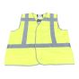 Veiligheidsvest M-Wear 0175 fluo geel met RWS-strepen maat M/L