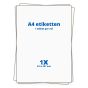 A4 etiketten 1/vel, 210 x 297 mm	 