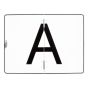 A-bord wit reflecterend 400x300x1 mm vertikaal klapbaar