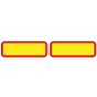 Set achtermarkeringsstickers aanhangwagen-trailer