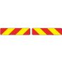 Set achtermarkeringsstickers motorwagen