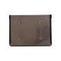 ADR bord houder RVS gesloten met zwarte rand + clip voor 1 bord