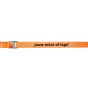 Bedrukte Spanband met Gesp 25 mm 3M Oranje custom
