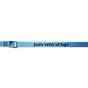 Bedrukte Bagagegordel 25 mm 4M Blauw - Verzinkte klemgesp