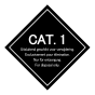 Categorie 1 sticker 300 x 300 mm