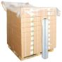 Topvellen transparant 150x180 cm dikte 50 my - 200 vel op rol