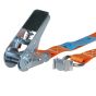Sangle d'arrimage 25 mm 0,8 tonnes 4M Orange avec œillet de fixation