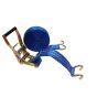 Spanband 2-delig 50mm 5 ton met klauwhaken Blauw 9,5M