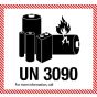 IATA UN 3090 etiket Lithium Batteries - telefoonnummer naar keuze