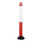 Verkeerspaal Rood/Wit Flexibel 1000 mm met Voet