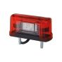 WAS kentekenlamp LED rood 1500 mm kabel