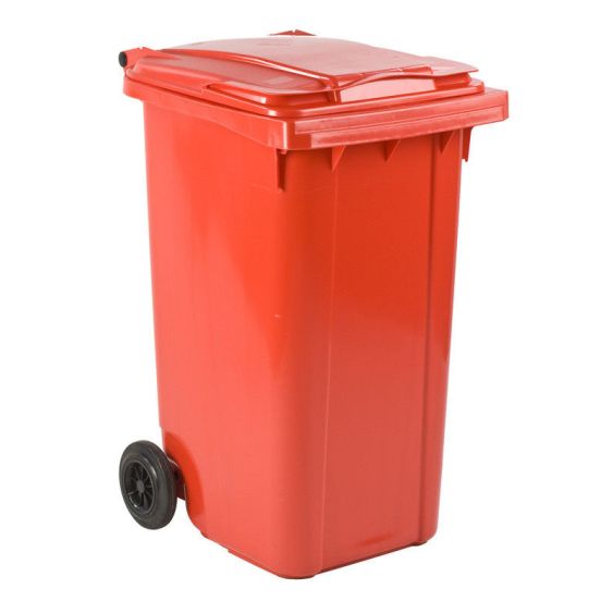 uniek Minst Voorkomen Rode afvalcontainer 240 liter kopen? - Voor DIN-opname