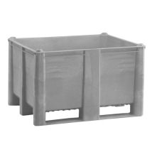 Kunststof Palletbox Grijs 1200 x 1000 x 760 mm 3 sleden - 630 liter