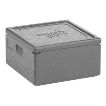 Isolatiebox Zwart 480 x 480 x 260 mm 35 liter met deksel