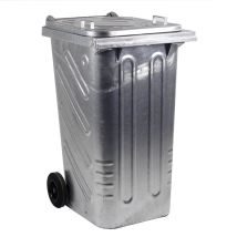 Afvalcontainer 240 liter Staal - voor DIN-opname