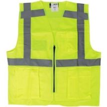 Veiligheidsvest M-Wear 0170 fluo geel met rits en zakken maat XL/XXL