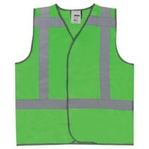 Veiligheidsvest M-Wear 0185 Fluo groen met RWS-strepen maat M/L