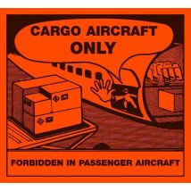 Etiket Cargo Aircraft Only 110 x 120 mm - 1.000 etiket/rol