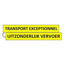 Bord "Transport exceptionnel/Uitzonderlijk vervoer" 1175x200x2 mm 