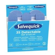 Salvequick Detectable pleisters 6735 HACCP | Navulling 35 pleisters doos