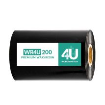 WR4U 200 Ribbon inktlint premium Wax Resin 110 mm x 450 meter