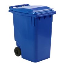 Afvalcontainer 360 liter blauw - voor DIN-opname
