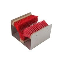 Brosse à pied Rouge avec 3 brosses