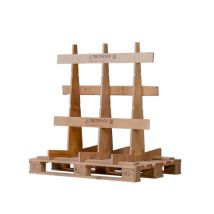 Glasbok Monteerbaar 110 x 80 x 108cm met Rubberen Hamer