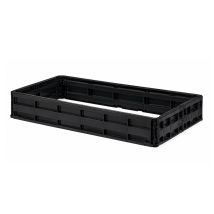 Kunststof Palletrand 100x120x20 cm met 6 scharnieren - Nieuw