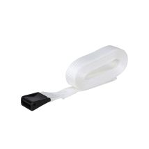 Bagagegordel 4 M Wit - Kunststof klemgesp (Spanband)