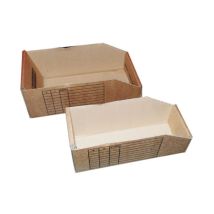 Magazijnbak Karton 300x150x110 mm EE-golf Bruin