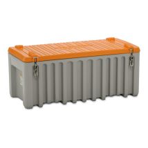 CEMbox Koffer 250 liter met Deksel Grijs/Oranje