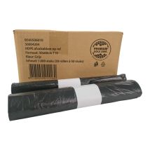 Afvalzak HDPE 50x60 cm T10 Grijs - 1000 Zakken