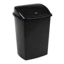 Poubelle avec couvercle pivotant - capacité et couleur au choix