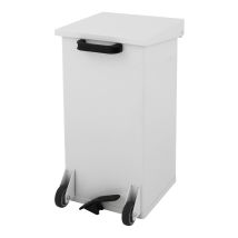 Poubelle mobile Carro-Kick 55 litres blanc