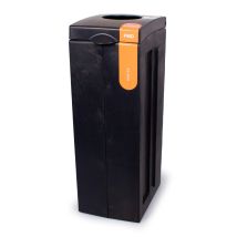 Bonton PMD poubelle à couvercle ouvert 70 litres gris