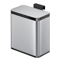 Afvalbak EKO Puro S GFT 7 liter Mat RVS/zwart