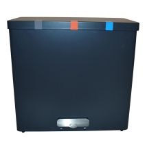 Pedaalemmer DutchDesign afvalscheiding 3x34 liter grafiet